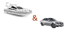 Flughafentransfer mit Auto & Boot