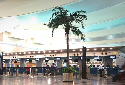 Flughafen Kairo. Im Terminal