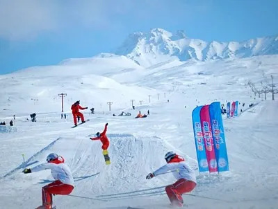Skifahren und Snowboarden auf Erciyes