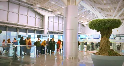 Neues Terminal des Flughafens Odessa