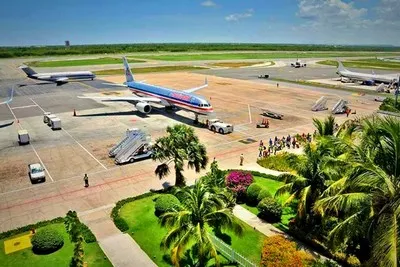 Ankunft am Flughafen Punta Cana