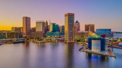 Unvergesslicher Blick auf den Inner Harbor von Baltimore, USA