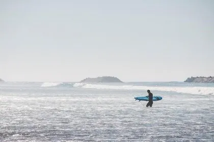 Wellenreiten an der Atlantikküste