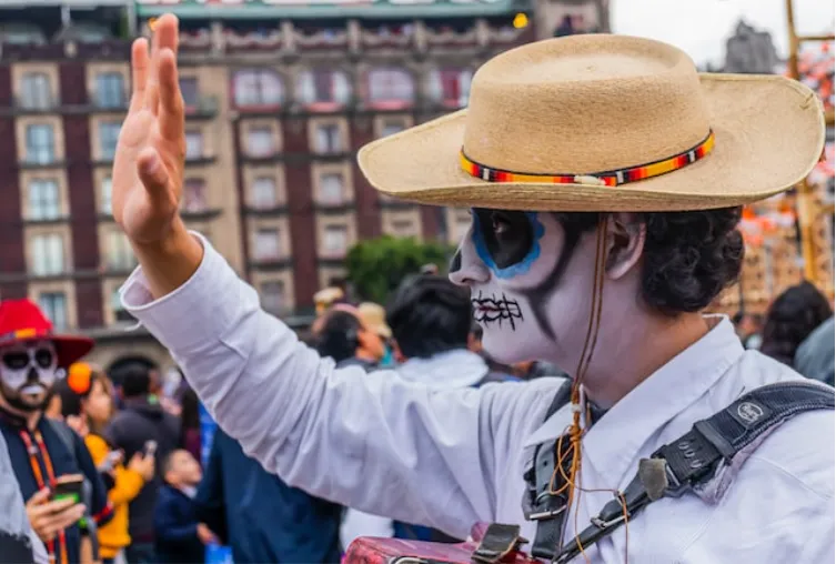 Eine Halloween-Parade in Mexiko