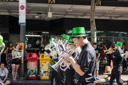 Parade zum St. Patrick's Day